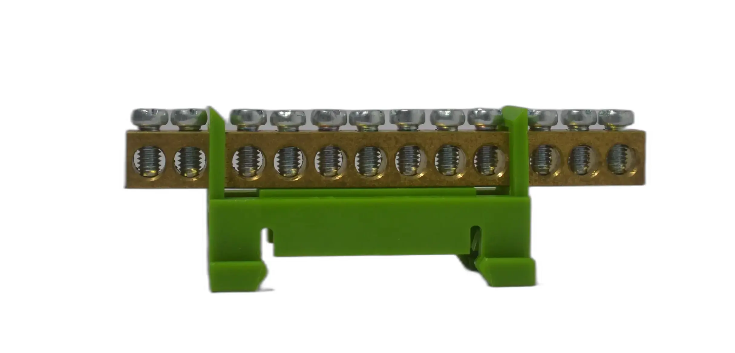 12 Way Earth Bar Din Rail right view