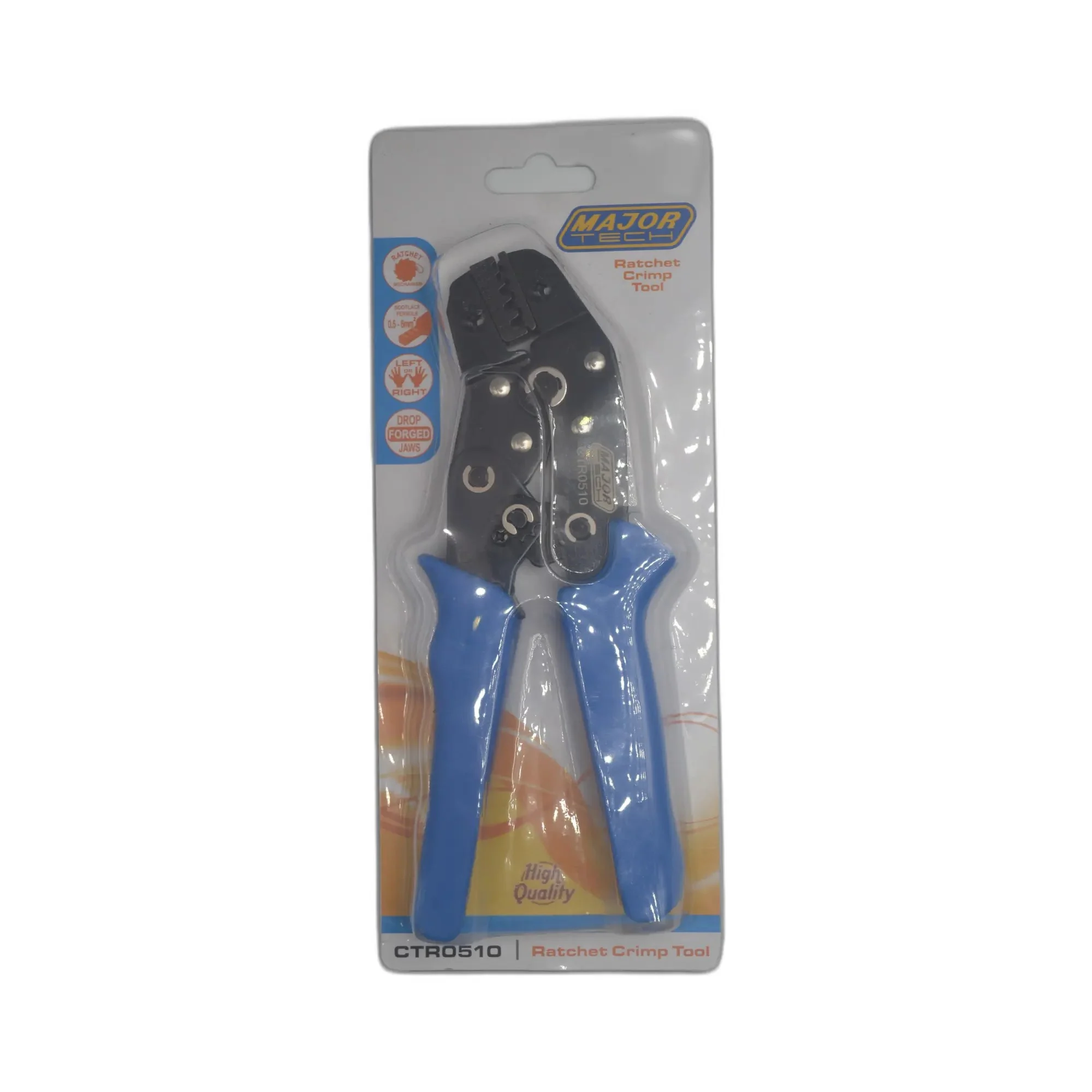 Major Tech CTR0510 Bootlace Ferrule Crimping Tool (0.5–6.0 mm²)
