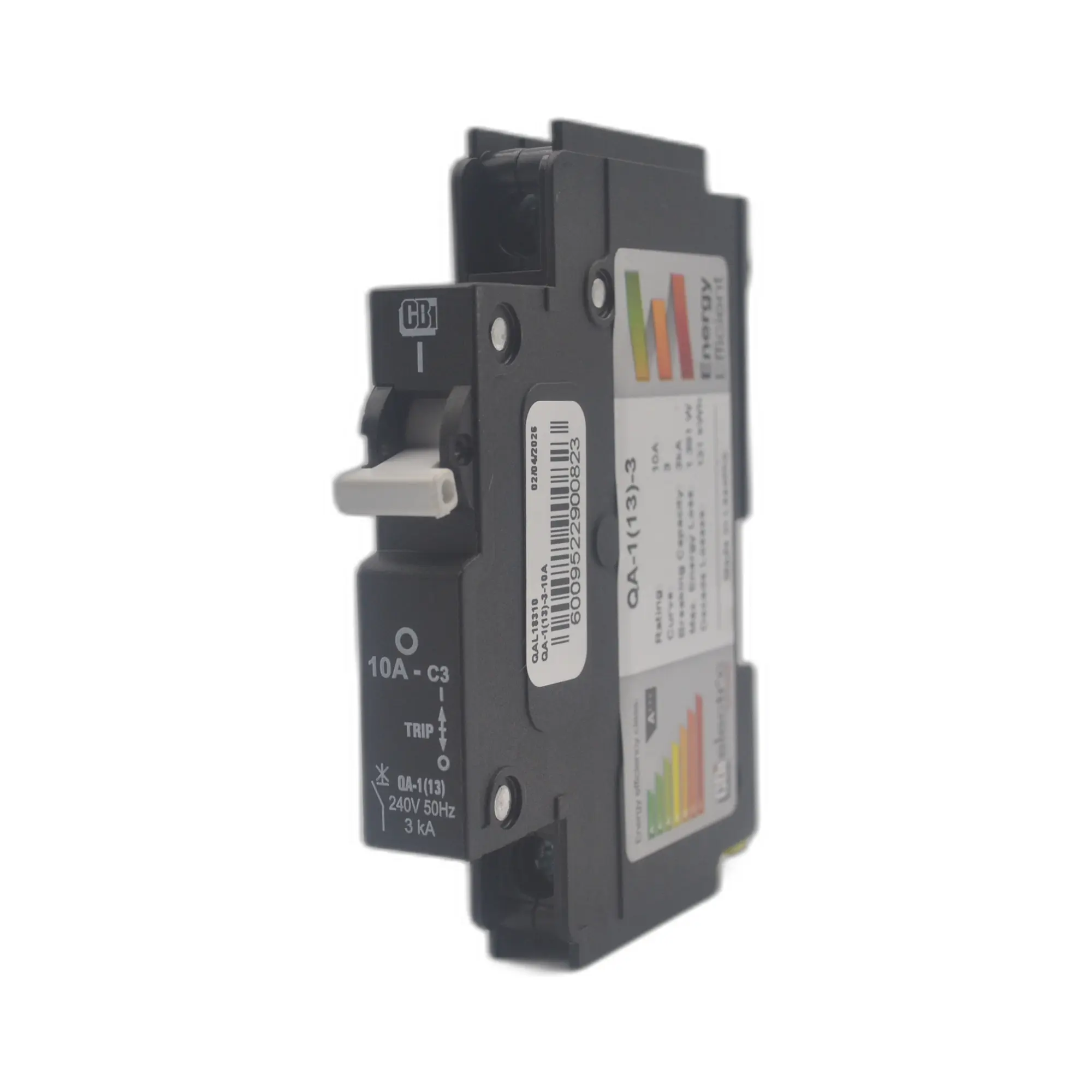 CBI CQA2110 QA(13) Series Mini Rail 10A 1P 3kA Circuit Breaker