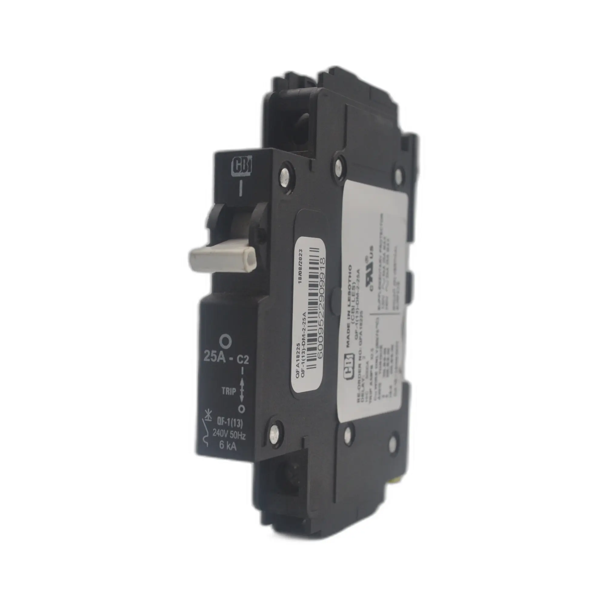 CBI CQF6125 QF-1(13) 25A 1‑Pole 6 kA Miniature Circuit Breaker