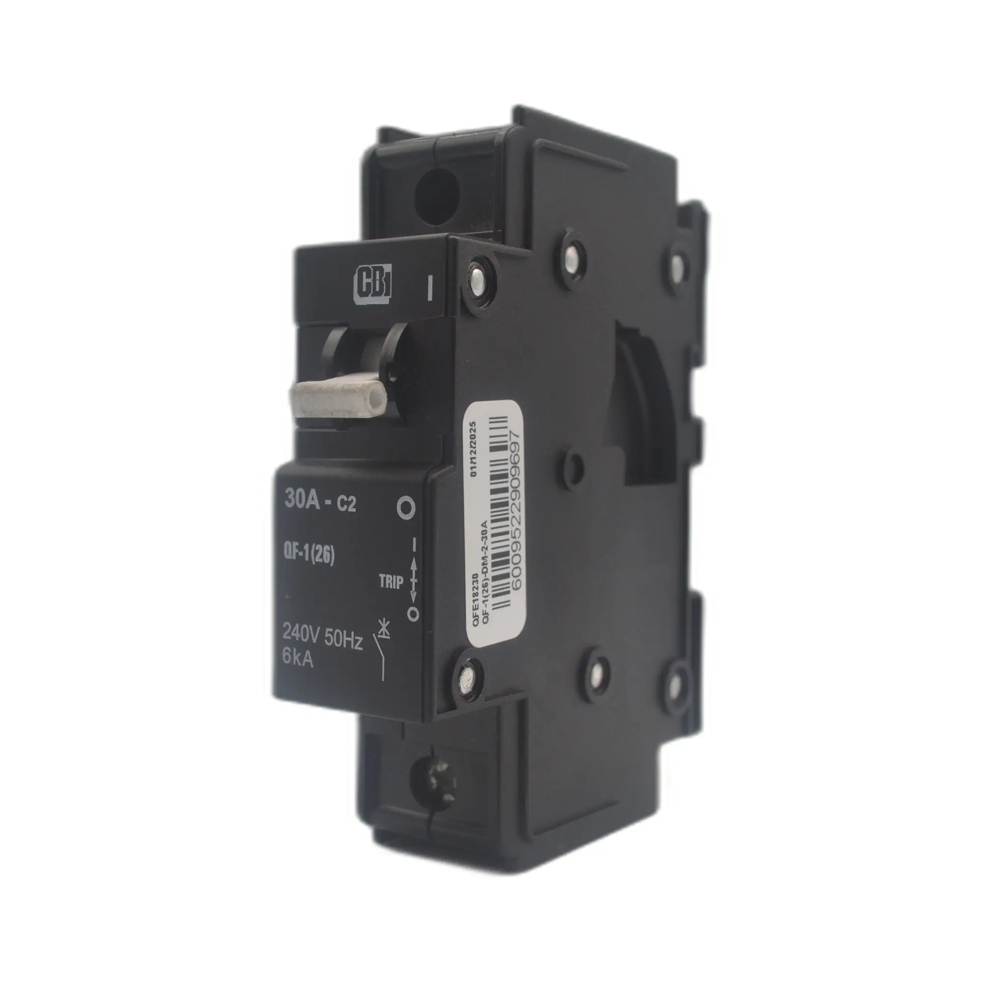 CBI CQF6130 30A 1-Pole 6 kA Miniature Circuit Breaker