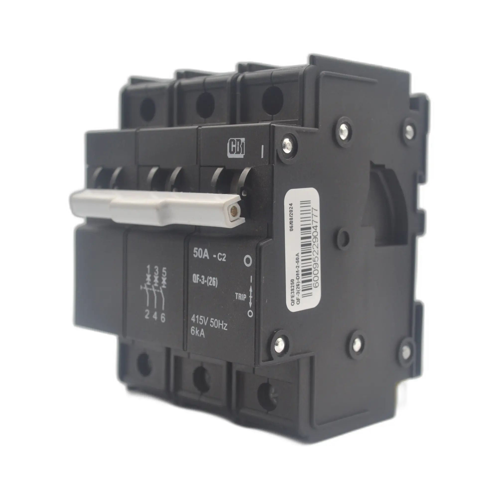 CBI CQF6350 QF-3(26) 50A 3P 6kA Circuit Breaker
